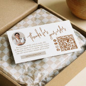 Minimal Made With Love Thanks For Your Order Photo 名刺