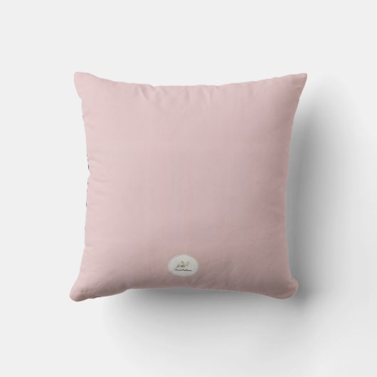 Minimal Magnolia Branch Pillow Cover,  クッション (裏面)