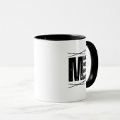 Minimal Mama Mood Moon Bear Design マグカップ (正面右)