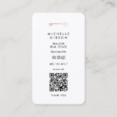 Minimal Marketing Professional Business Card コーリングカード (裏面)