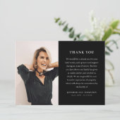 Minimal Memorial Photo & Message Sympathy  サンキューカード (スタンド正面)