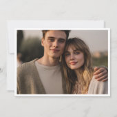 Minimal Merry Christmas Ornament 案内状 (裏面)