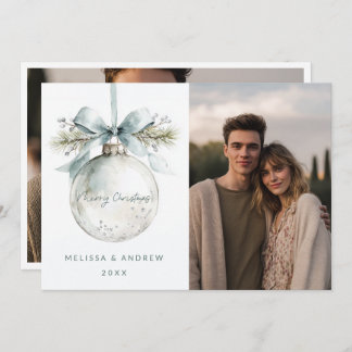 Minimal Merry Christmas Ornament 案内状