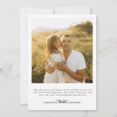 Minimal Merry Christmas Script Family 7 Photos シーズンカード (裏面)