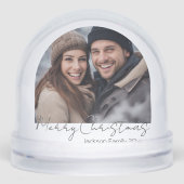 Minimal Merry Christmas Two Family Photo  (正面)