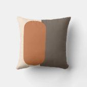 Minimal Mid-Century Modern Pill Shape Art クッション (裏面)