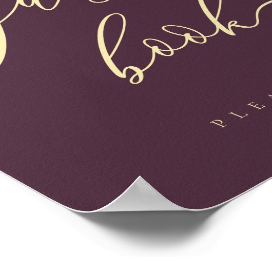 Minimal Midnight Fig Party Celebration Guest ポスター (角)