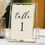 Minimal Minimalist Elegant Classic Wedding テーブルナンバー<br><div class="desc">This is a Minimal Minimalist Elegant Classic Wedding Table Number!</div>
