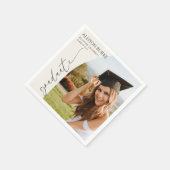 Minimal Minimalist Photo Arch Graduation スタンダードカクテルナプキン (角)