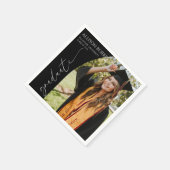 Minimal Minimalist Photo Arch Graduation スタンダードカクテルナプキン (角)