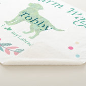 Minimal Mint Labrador Retriever | Custom Christmas シェルパブランケット (3/4)