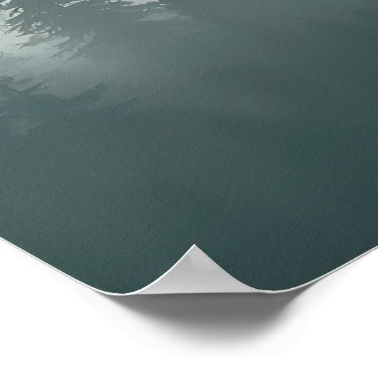 Minimal Misty Forest Wall Art ポスター (角)