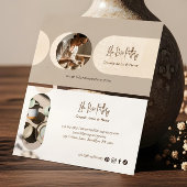 Minimal Modern Abstract Photo Handmade Pottery 名刺