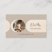 Minimal Modern Abstract Photo Handmade Pottery 名刺 (正面)