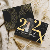 Minimal Modern Arch Photo Graduation Announcement 招待状