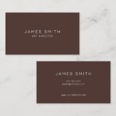 Minimal Modern Art Director Business Card 名刺 (正面/裏面)