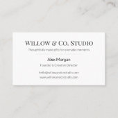 Minimal Modern Business Card 名刺 (正面)