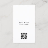 Minimal Modern Camera Photographer - Pastel Yellow 名刺 (裏面)