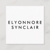 Minimal Modern Craft Chocolate Maker Qr Code スクエア名刺 (正面)