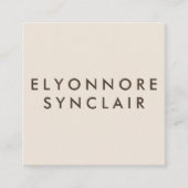 Minimal Modern Craft Chocolate Maker Qr Code スクエア名刺 (正面)