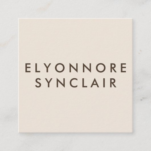 Minimal Modern Craft Chocolate Maker Qr Code スクエア名刺 (正面)