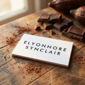 Minimal Modern Craft Chocolate Maker Qr Code 名刺