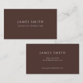 Minimal Modern Creative Director Business Card 名刺 (正面/裏面)