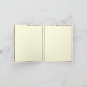 Minimal Modern Custom Photo Wedding サンキューカード (内部)