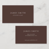 Minimal Modern Design Lead Business Card 名刺 (正面/裏面)
