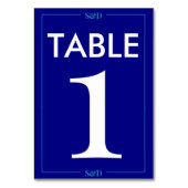 Minimal Modern Editable Wedding テーブルナンバー (裏面)