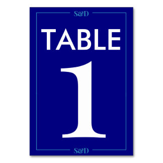 Minimal Modern Editable Wedding テーブルナンバー