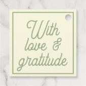 Minimal Modern Editable Wedding フェイバータグ (裏面)