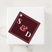 Minimal Modern Editable Wedding フェイバータグ (インサイチュ)