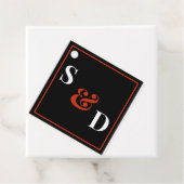 Minimal Modern Editable Wedding フェイバータグ (インサイチュ)