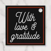 Minimal Modern Editable Wedding フェイバータグ (裏面)