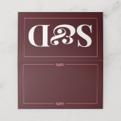 Minimal Modern Editable Wedding プレイスカード (外部開封)