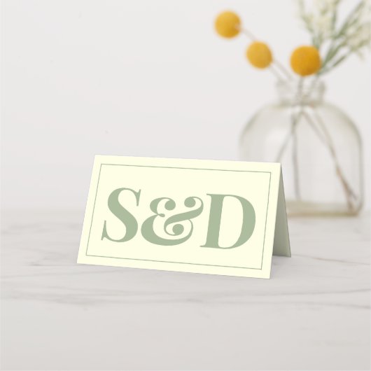 Minimal Modern Editable Wedding プレイスカード (裏面)