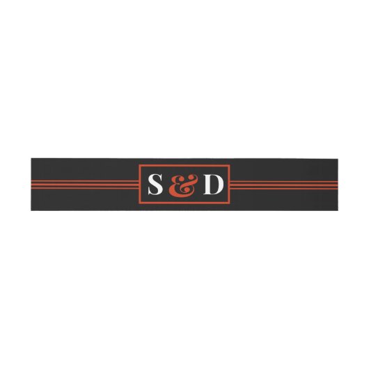 Minimal Modern Editable Wedding 招待状ベリーバンド (フラット)