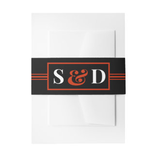 Minimal Modern Editable Wedding 招待状ベリーバンド