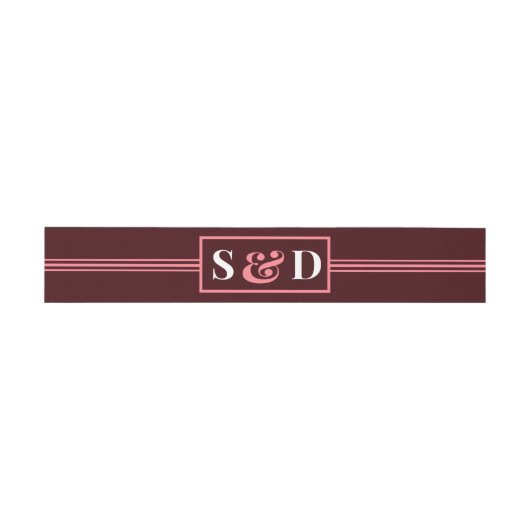 Minimal Modern Editable Wedding 招待状ベリーバンド (フラット)