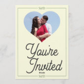 Minimal Modern Editable Wedding 招待状 (裏面)