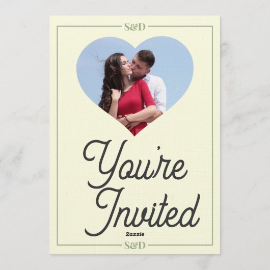 Minimal Modern Editable Wedding 招待状 (裏面)