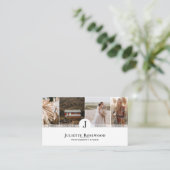 Minimal Modern Elegant Photographer Photo Gallery 名刺 (スタンド正面)