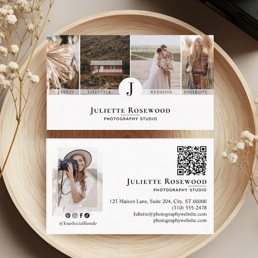 Minimal Modern Elegant Photographer Photo Gallery 名刺