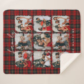 Minimal Modern Festive Rustic Family Photos シェルパブランケット (正面(横))