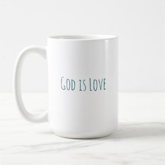 Minimal Modern God Is Love コーヒーマグカップ