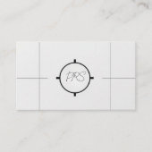 Minimal Modern Graphic Designer QR Code 名刺 (正面)