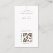 Minimal Modern hand Made Artistic Pottery Photo  名刺 (裏面)