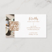 Minimal Modern hand Made Pottery Photo Collage 名刺 (裏面)