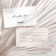 Minimal Modern Handmade Price Tag